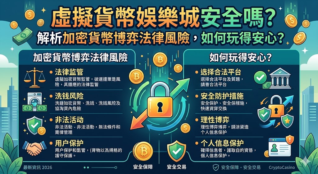 虛擬貨幣娛樂城安全嗎?解析加密貨幣博弈法律風險,如何玩得安心?
